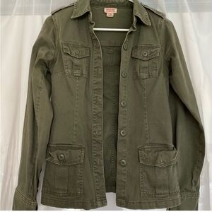 Olive Green Military Style Jacket